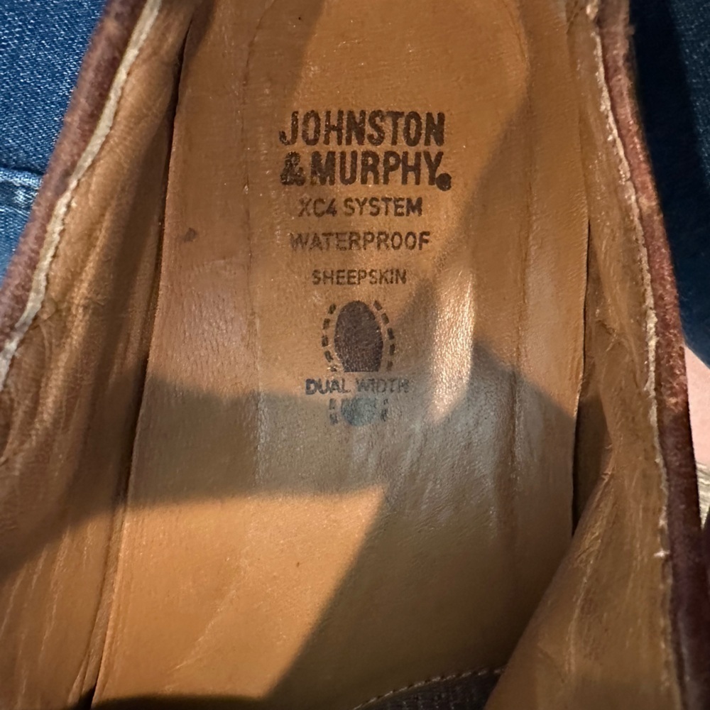 Johnson & Murphy Oxford XC4 System Waterproof Sheepskin Men’s Size 8 - Picture 10 of 11